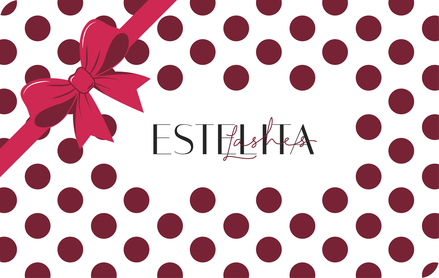 RED BOW RED POLKA DOTS