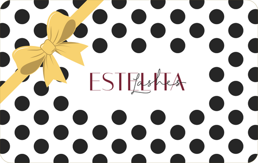 GOLD BOW BLK POLKA DOTS