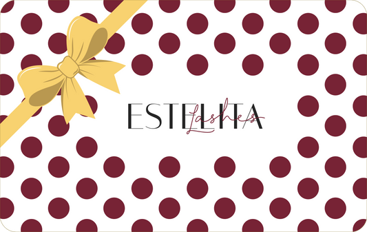 GOLD BOW RED POLKA DOTS